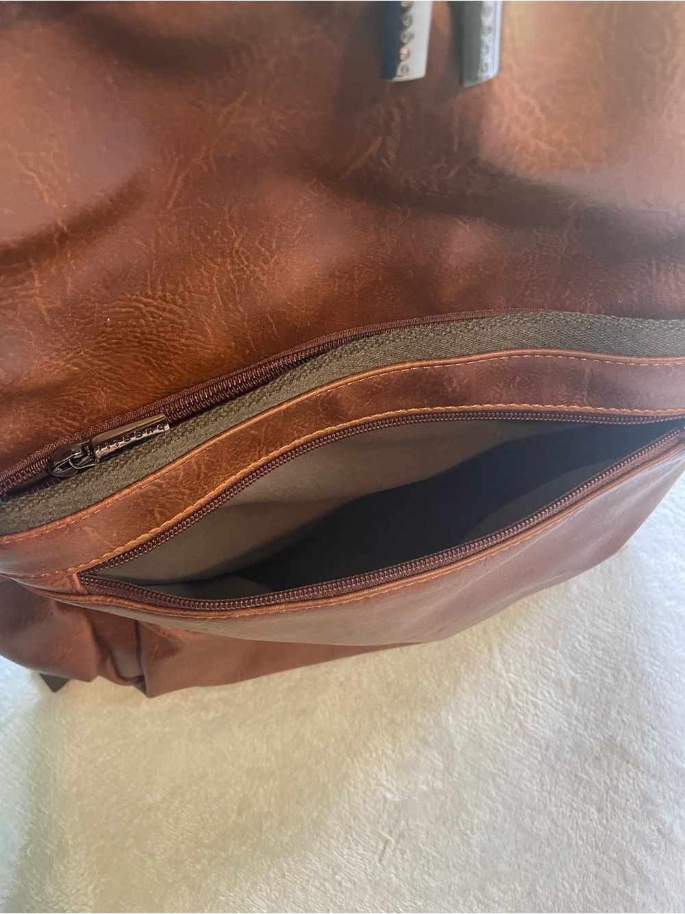 Bugatti Valentino Vegan Leather Laptop Backpack with RFID Protection - Picture 7 of 8